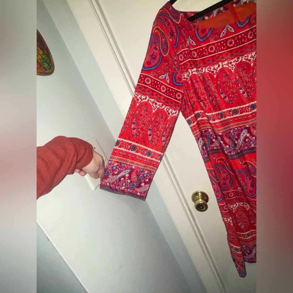 Old Navy | Women’s Dress | Large | Like New | 3/4 Sleeve | Casual | Colorful - Picture 6 of 16